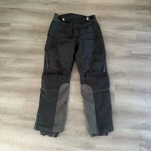 Joe Rocket Motorcycle Riding Pants Men Black Padded Biker Adjustable Biker Sz M